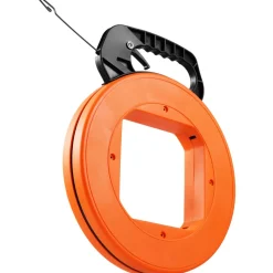 VEVOR Fish Tape, 120-foot, 1/8-inch, Steel Wire Puller with Optimized Housing and Handle, Easy-to-Use Cable Puller Tool, Flexible Wire Fishing Tools for Walls and Electrical Conduit, Non-Conductive