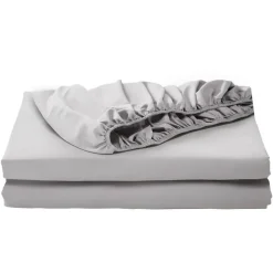 VEVOR Fitted Sheet, 1 Set of 2 Pieces, Twin Size Elastic Fitted Sheet with High-Quality Microfiber, Wear-Resistant & Breathable Twin Fitted Sheet with Single-Sided Brushing, Fit for 15 in Mattress