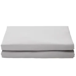 VEVOR Fitted Sheet, 1 Set of 2 Pieces, Twin Size Elastic Fitted Sheet with High-Quality Microfiber, Wear-Resistant & Breathable Twin Fitted Sheet with Single-Sided Brushing, Fit for 15 in Mattress