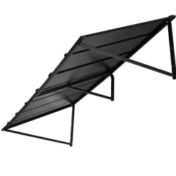 VEVOR Fixed Metal Awning 80 x 36 in, Window Awning Door Canopy, Stable Triangle Steel Frame Exterior Awnings Rain, and Snow Sunlight Protection for Door Entrance, Windows, Porches, Balconies