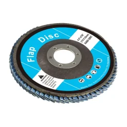 VEVOR Flap Discs 60 Grit, 4-1/2" x 7/8" Flap Discs for Angle Grinder, Type 29 Zirconia Flap Sanding Disc, Bevel Type Abrasive Grinding Wheels for Deburring, Rust Removal, Sanding, Finishing (10 Pack)