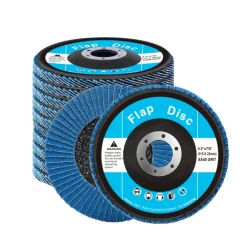 VEVOR Flap Discs 40 Grit, 4-1/2" x 7/8" Flap Discs for Angle Grinder, Type 29 Zirconia Flap Sanding Disc, Bevel Type Abrasive Grinding Wheels for Deburring, Rust Removal, Sanding, Finishing (10 Pack)