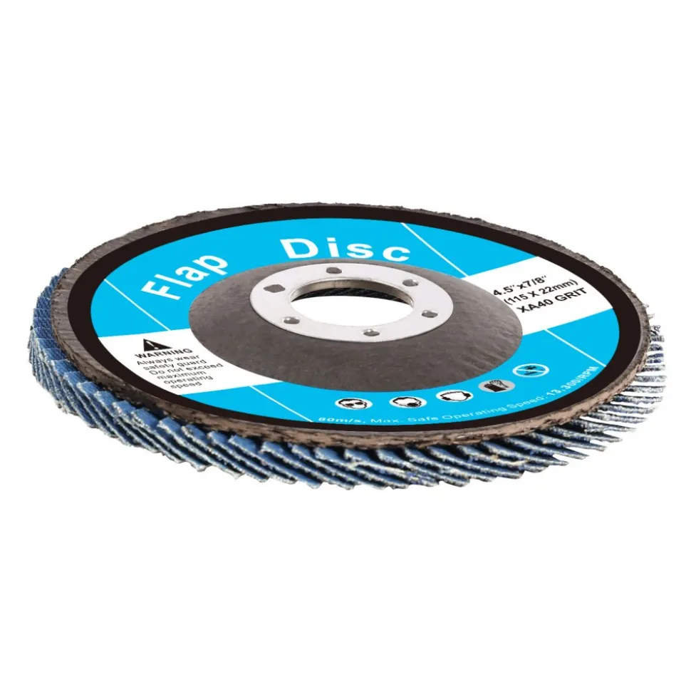 VEVOR Flap Discs 40 Grit, 4-1/2" x 7/8" Flap Discs for Angle Grinder, Type 29 Zirconia Flap Sanding Disc, Bevel Type Abrasive Grinding Wheels for Deburring, Rust Removal, Sanding, Finishing (10 Pack)