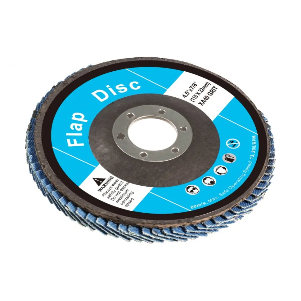 VEVOR Flap Discs 40 Grit, 4-1/2" x 7/8" Flap Discs for Angle Grinder, Type 29 Zirconia Flap Sanding Disc, Bevel Type Abrasive Grinding Wheels for Deburring, Rust Removal, Sanding, Finishing (10 Pack)
