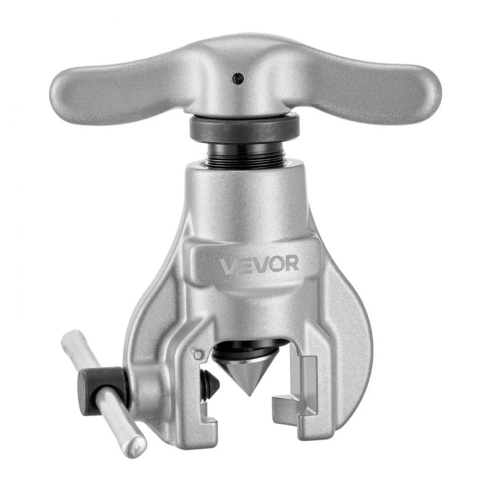VEVOR Flaring Tool HVAC, 45° Eccentric Single Flaring Tool for 3/16" - 3/4" Copper Aluminum Tubes, Copper Pipe Flare Tool Kit for Refrigeration Air Conditioner Repair - Toolbox Included
