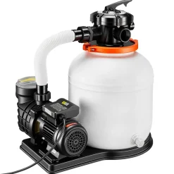 VEVOR FlashPure Sand Filter Pump, 14 in for Above Ground Pool, 0.75 HP 3500 GPH, Swimming Pool Filter System with Timer, 6X Faster Filtration, Media Installed, Leak-Resistant, Ready to Use Out of Box