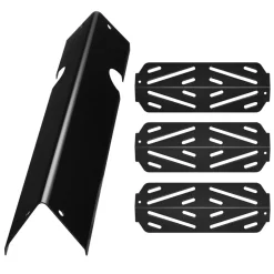 VEVOR Flavorizer Bars and Heat Deflectors, 17 in Grill Replacement Part, for Weber Genesis ll 310 315 335 340, E/S 325s, ES/SX 325s, E/S 335, EX/SX/EPX-335 Grills, Porcelain-enameled Steel, 8 Pack