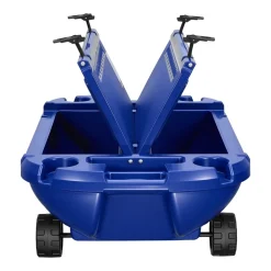 VEVOR Floating Cooler, 40 QT Floating Ice Chest with Dry Storage, Wheels & Tow Rope, Premium LLDPE Amphibious Drink Cooler for Water & Land, Cruise Stable on Lake, River, Pool, Beach, Kayak, Deep Blue