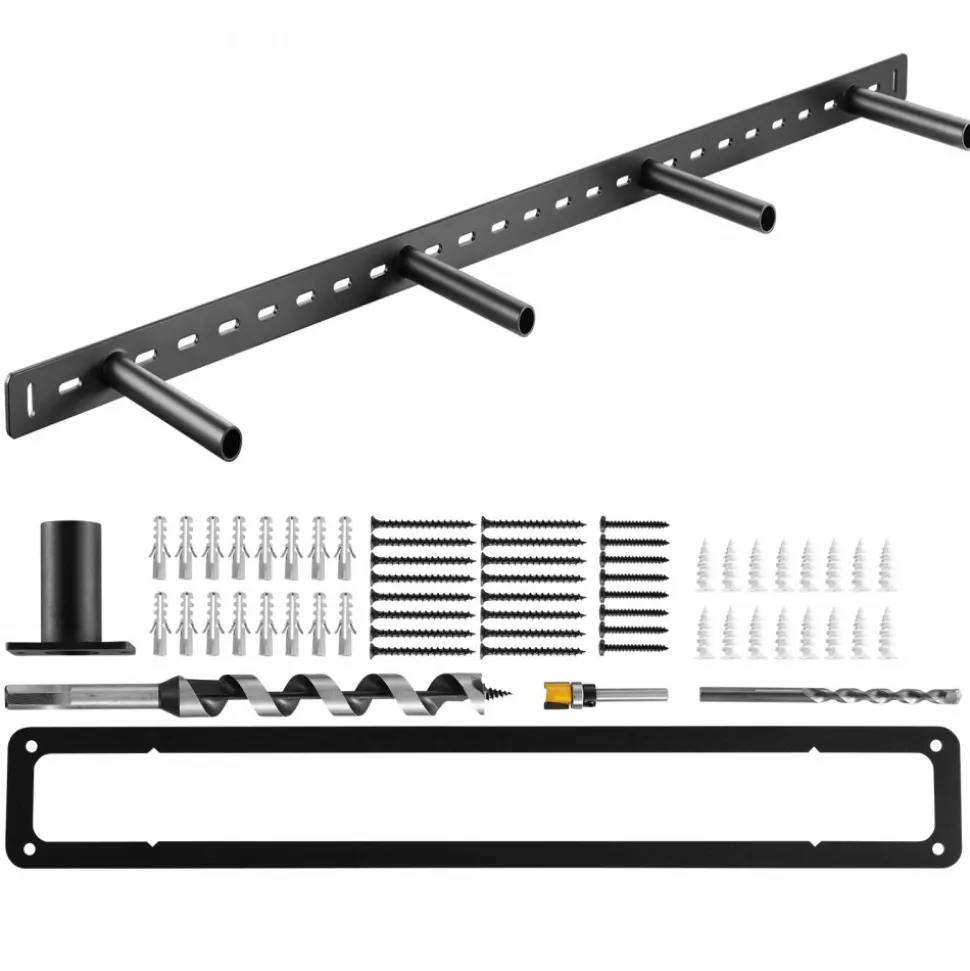 VEVOR Floating Shelf Bracket 1 Pack, 230 lbs/104 kg Weight Capacity, 43x6.2x1.5 inch / 1092.2x157.4x38.1 mm, Heavy Duty Hidden Shelf Brackets Support, Wall Mounting Invisible Floating Shelves Bracket
