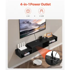 VEVOR Floating TV Stand, 59