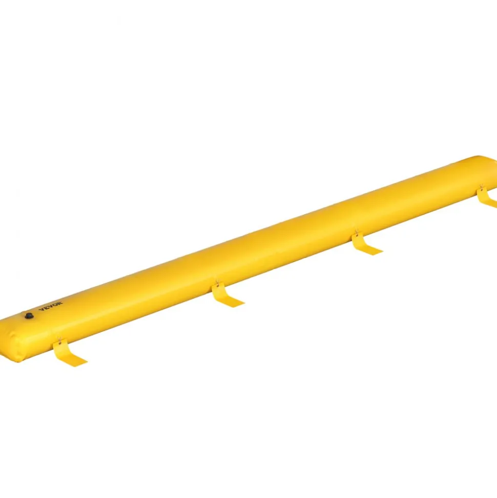 VEVOR Flood Bag, 24 ft Length x 12 in Height, Reusable PVC Water Diversion Tubes, Lightweight with Excellent Waterproof Effect Used for Doorways, Garages, Yellow