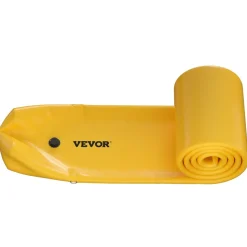 VEVOR Flood Bag, 24 ft Length x 12 in Height, Reusable PVC Water Diversion Tubes, Lightweight with Excellent Waterproof Effect Used for Doorways, Garages, Yellow