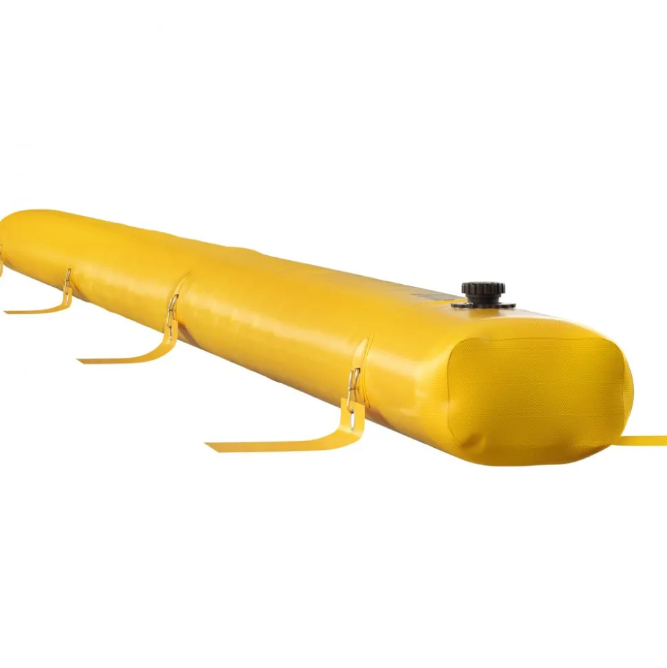 VEVOR Flood Barrier, 24 ft Length x 6 in Height Sandbag Alternative, Water Barrier for Flooding with Great Waterproof Effect, Reusable PVC Water Diversion Tubes, Flood Barriers for Home, Door, Garage