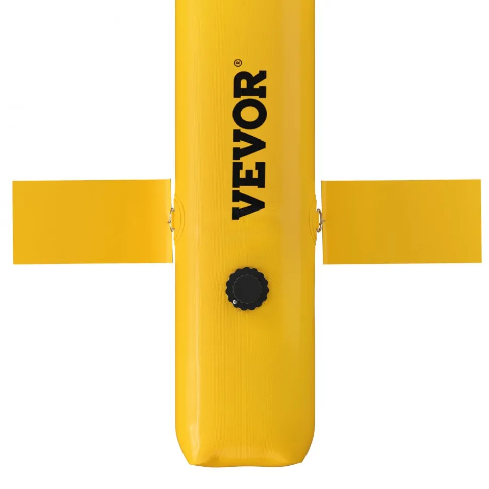 VEVOR Flood Barrier, 24 ft Length x 6 in Height Sandbag Alternative, Water Barrier for Flooding with Great Waterproof Effect, Reusable PVC Water Diversion Tubes, Flood Barriers for Home, Door, Garage