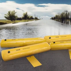 VEVOR Flood Barriers, Sandbag Alternative Flood Bags 4 Pack,  Flood Barrier for Home, Water Barriers for Flooding, Doorway, Driveway(4FTx6in)