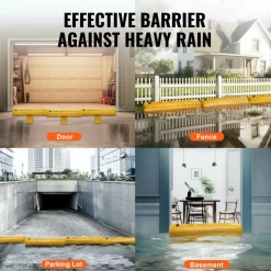 VEVOR Flood Barriers, Sandbag Alternative Flood Bags 4 Pack,  Flood Barrier for Home, Water Barriers for Flooding, Doorway, Driveway(4FTx6in)
