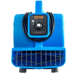 VEVOR Floor Blower, 1360 RPM 600 CFM, Air Mover for Drying and Cooling, Portable Carpet Dryer Fan with 4 Blowing Angles,3-Speeds Adjustment, for Janitorial, Home, Plumbing, Commercial Use