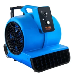VEVOR Floor Blower, 1560 RPM 4000 CFM, Air Mover for Drying and Cooling, Portable Carpet Dryer Fan with 3 Blowing Angles, Timer, 3-Speeds Adjustment, for Janitorial, Home, Commercial Use