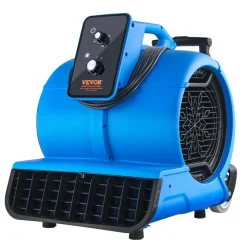 VEVOR Floor Blower, 1560 RPM 4000 CFM, Air Mover for Drying and Cooling, Portable Carpet Dryer Fan with 3 Blowing Angles, Timer, 3-Speeds Adjustment, for Janitorial, Home, Commercial Use