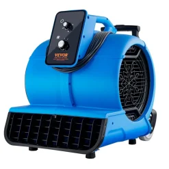 VEVOR Floor Blower, 1560 RPM 4000 CFM, Air Mover for Drying and Cooling, Portable Carpet Dryer Fan with 3 Blowing Angles, Timer, 3-Speeds Adjustment, for Janitorial, Home, Commercial Use