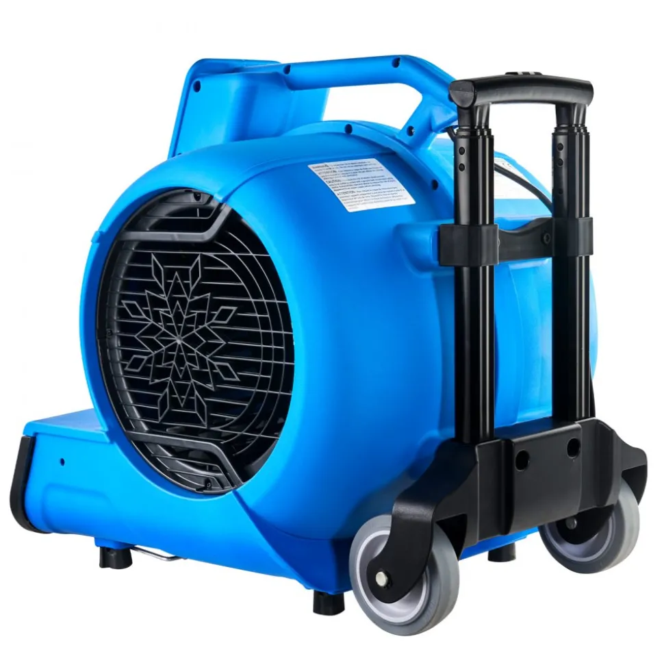 VEVOR Floor Blower, 1560 RPM 4000 CFM, Air Mover for Drying and Cooling, Portable Carpet Dryer Fan with 3 Blowing Angles, Timer, 3-Speeds Adjustment, for Janitorial, Home, Commercial Use