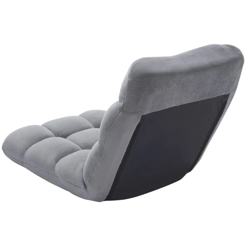 VEVOR Floor Chair, Recycled Foam Folding Sofa Chair with 14 Adjustable Positions, Multifunctional Floor Chair with Back Support Ideal for Sleeping Reading, Floor Gaming Chair Suitable for Kids, Gray