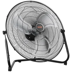 VEVOR Floor Fan, 3 Speeds High Velocity Heavy Duty 18 Inch Industrial Fan, 4000 CFM 360° Adjustable Tilt 19.69 ft/sec Airflow Large Metal Fan, for Home, Gym, Office, Garage, Commercial Shop & Bedroom