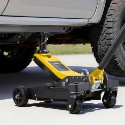 VEVOR Floor Jack, 3 Ton (6614 lbs) Capacity, Aluminum & Steel Racing Floor Jack with Dual Pistons Quick Lift Pump & Extension Post, Hydraulic Trolley Car Lift for SUV Pickup, Lifting Range 5.9