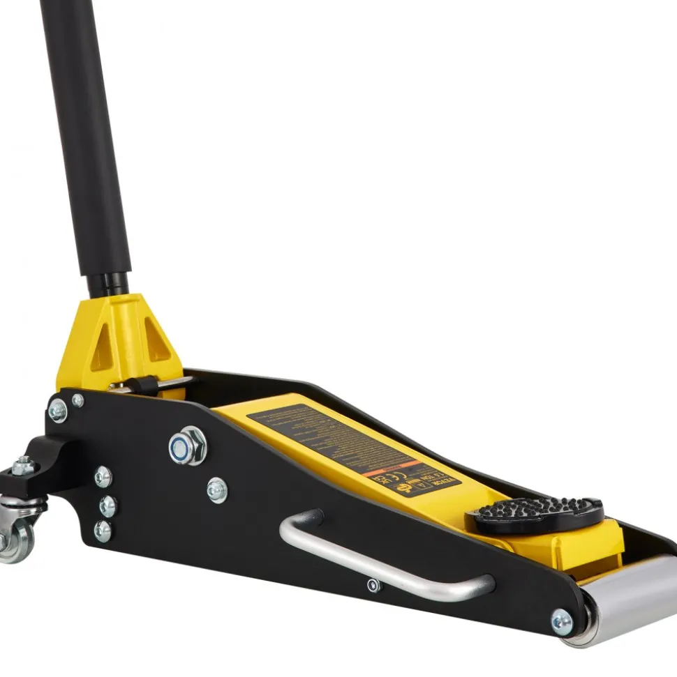 VEVOR Floor Jack, 1.5 Ton Low Profile Floor Jack, Aluminum and Steel Racing Floor Jack with Dual Pistons Quick Lift Pump, Floor Jack Lifting Range 3-3/20"-14-10/27"