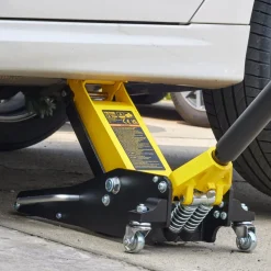 VEVOR Floor Jack, 1.5 Ton Low Profile Floor Jack, Aluminum and Steel Racing Floor Jack with Dual Pistons Quick Lift Pump, Floor Jack Lifting Range 3-3/20