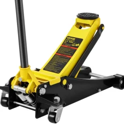 VEVOR Floor Jack, 2.5 Ton Low Profile Floor Jack, Heavy-duty Steel Racing Floor Jack with Dual Pistons Quick Lift Pump, Floor Jack Lifting Range 3.64