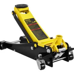 VEVOR Floor Jack, 2.5 Ton Low Profile Floor Jack, Heavy-duty Steel Racing Floor Jack with Dual Pistons Quick Lift Pump, Floor Jack Lifting Range 3.64