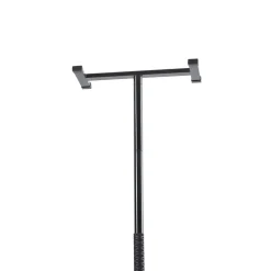 VEVOR Floor-to-Ceiling Transfer Pole, Tension Mounted Bathroom Grab Bar with Anti-Slip Curve Handle, 300 Lbs Capacity Security Pole for Elderly, Ideal Senior Safety Pole for 7-10 Ft Ceilings, Black