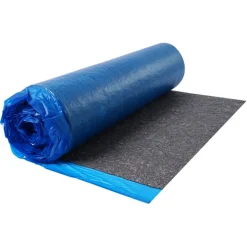 VEVOR Floor Underlayment 200 sq. ft/Roll, 3 mm Thick Laminate Flooring Padding with Attached Vapor Barrier, Heavy Duty Fiber + PE Film, Soundproofing & Noise Reduction, Ideal for Laminate Wood Floors