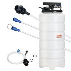 VEVOR Fluid Extractor, 4 Gallons (15 Liters), Pneumatic/Manual Oil Changer Vacuum Fluid Extractor with Dipstick and Suction Hose, Oil Extractor Change Pump for Automotive Fluids Vacuum Evacuation