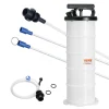 VEVOR Fluid Extractor, 1.74 Gallons (6.5 Liters), Pneumatic/Manual Oil Changer Vacuum Fluid Extractor with Dipstick and Suction Hose, Oil Extractor Change Pump for Automotive Fluids Vacuum Evacuation