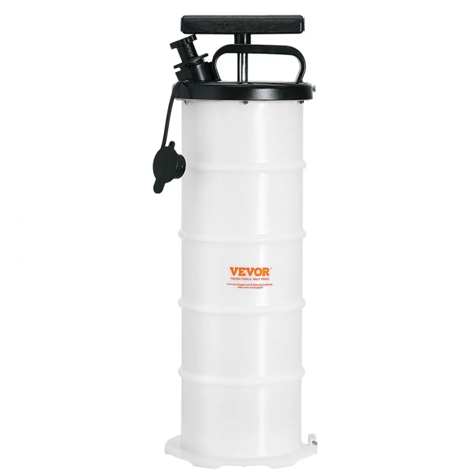 VEVOR Fluid Extractor, 1.74 Gallons (6.5 Liters), Pneumatic/Manual Oil Changer Vacuum Fluid Extractor with Dipstick and Suction Hose, Oil Extractor Change Pump for Automotive Fluids Vacuum Evacuation