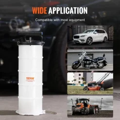 VEVOR Fluid Extractor, 1.74 Gallons (6.5 Liters), Pneumatic/Manual Oil Changer Vacuum Fluid Extractor with Dipstick and Suction Hose, Oil Extractor Change Pump for Automotive Fluids Vacuum Evacuation