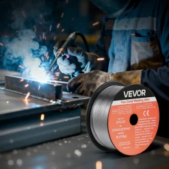 VEVOR Flux Core MIG Welding Wire, E71T-GS 0.03-inch 2 LBS, Gasless Mild Steel Welding Wire with Low Spatter for All Position Arc Welding, Self-Shielded for Outdoor Use (Pack of 3 Rolls)