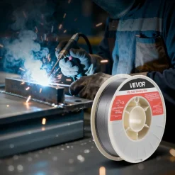VEVOR Flux Core MIG Welding Wire, E71T-11 0.03-inch 10 LBS, Gasless Mild Steel Welding Wire with Low Spatter for All Position Arc Welding, Self-Shielded for Outdoor Use
