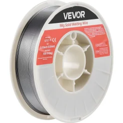 VEVOR Flux Core MIG Welding Wire, E71T-11 0.03-inch 10 LBS, Gasless Mild Steel Welding Wire with Low Spatter for All Position Arc Welding, Self-Shielded for Outdoor Use