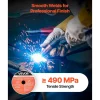 VEVOR Flux Core MIG Welding Wire, E71T-11 0.03-inch 2 LBS, Gasless Mild Steel Welding Wire with Low Spatter for All Position Arc Welding, Self-Shielded for Outdoor Use