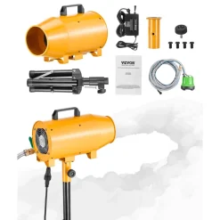 VEVOR Foam Machine, Adjustable Angle Control Foam Cannon Party Machine, Bubble Cannon with Fan & Triangular Structure, Dense Foams Maker for Backyard, Celebrations & Party, Continuous Foams Output