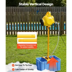 VEVOR Foam Machine, Adjustable Angle Control Foam Cannon Party Machine, Bubble Cannon with 37QT Water Tank, Stable Vertical Design, Dense Foams Maker for Gatherings, Celebrations & Party