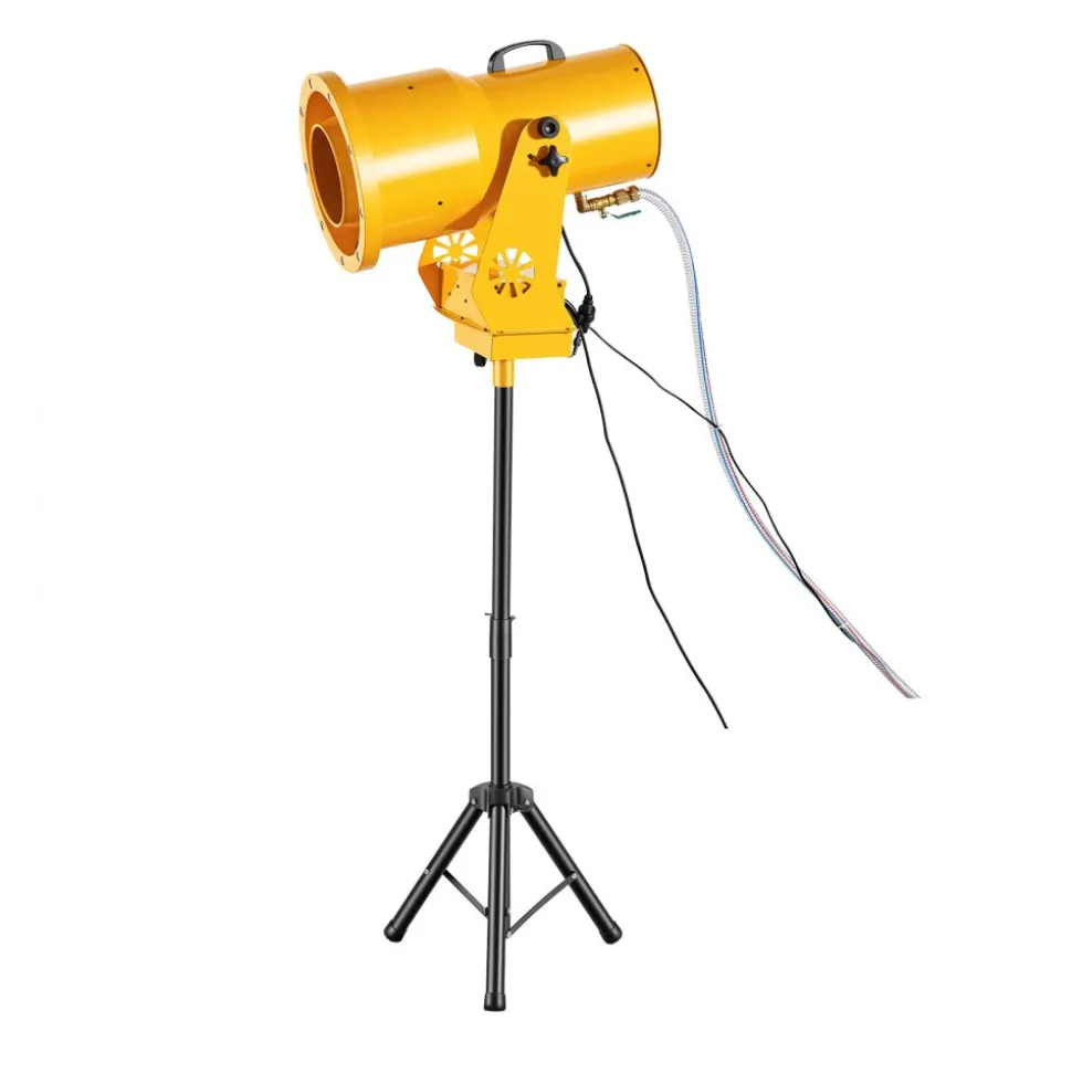 VEVOR Foam Machine, Auto Oscillation Foam Cannon Party Machine, Bubble Cannon with Fan, 3-Color LED Lights & Triangular Structure, Dense Foams Maker for Gatherings, Backyard, Celebrations & Party