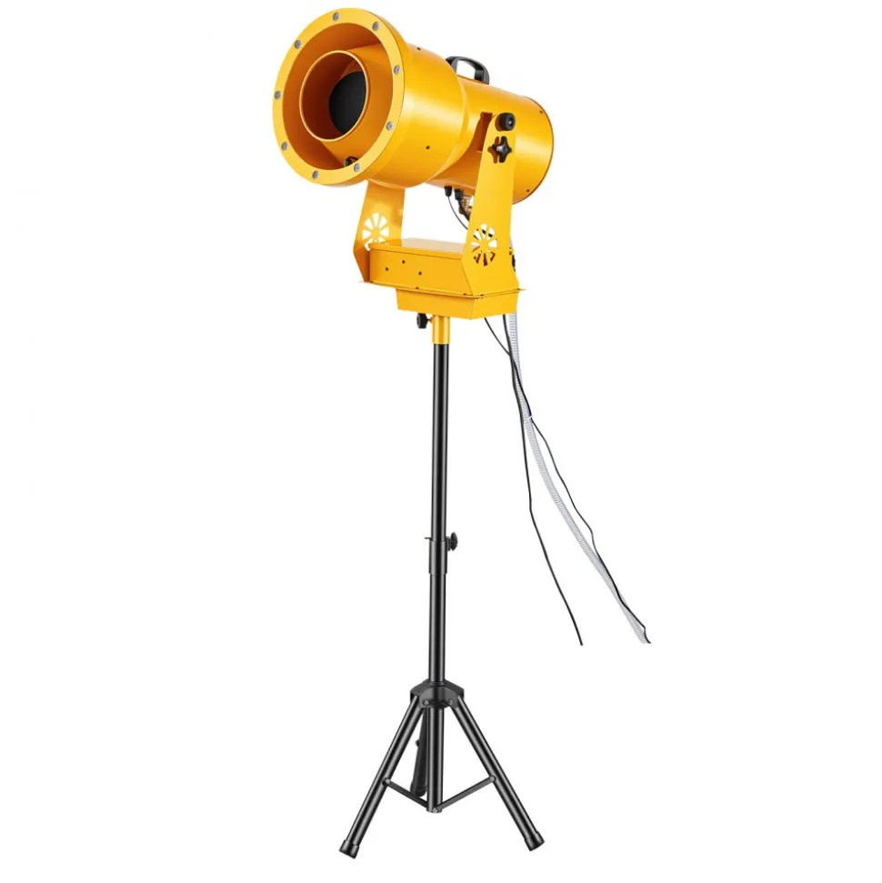 VEVOR Foam Machine, Auto Oscillation Foam Cannon Party Machine, Bubble Cannon with Fan, 3-Color LED Lights & Triangular Structure, Dense Foams Maker for Gatherings, Backyard, Celebrations & Party