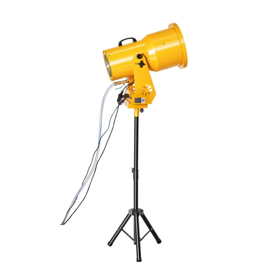 VEVOR Foam Machine, Auto Oscillation Foam Cannon Party Machine, Bubble Cannon with Fan, 3-Color LED Lights & Triangular Structure, Dense Foams Maker for Gatherings, Backyard, Celebrations & Party