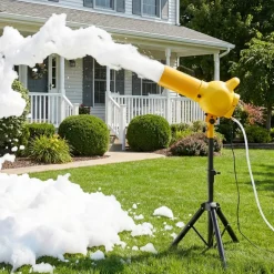 VEVOR Foam Machine, Handheld Spray Foam Cannon Party Machine, Bubble Cannon with Fan & Triangular Structure, Dense Foams Maker for Gatherings, Backyard, Celebrations & Party, Continuous Foams Output