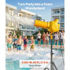 VEVOR Foam Machine, Handheld Spray Foam Cannon Party Machine, Bubble Cannon with Fan & Triangular Structure, Dense Foams Maker for Gatherings, Backyard, Celebrations & Party, Continuous Foams Output