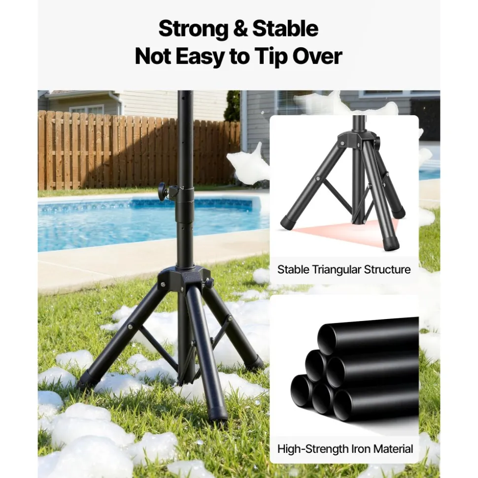 VEVOR Foam Machine, Handheld Spray Foam Cannon Party Machine, Bubble Cannon with Fan & Triangular Structure, Dense Foams Maker for Gatherings, Backyard, Celebrations & Party, Continuous Foams Output